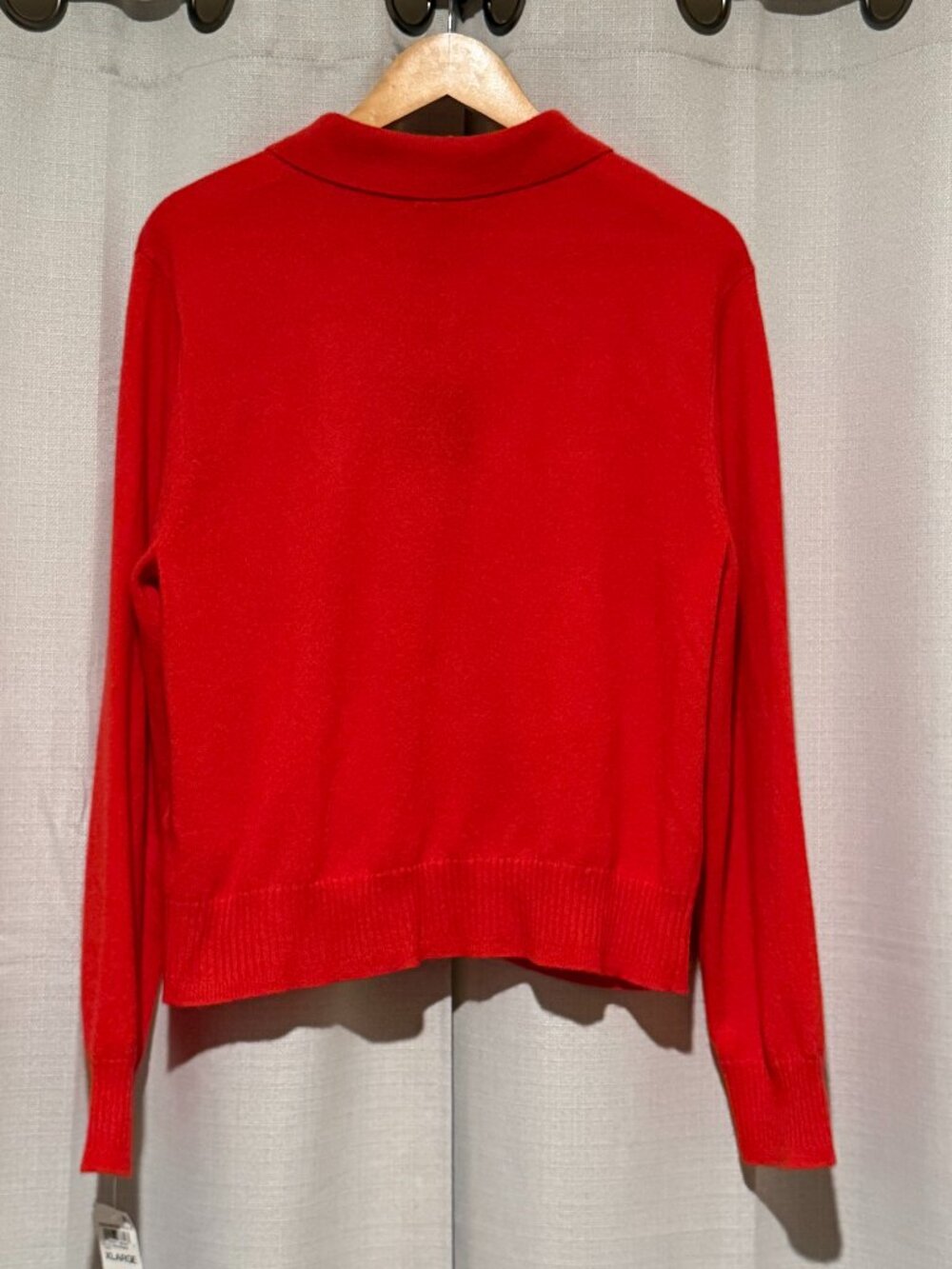 NWT Charter Club Cashmere Collared Button Down Cardigan XL Red  Description Elev - Picture 6 of 6